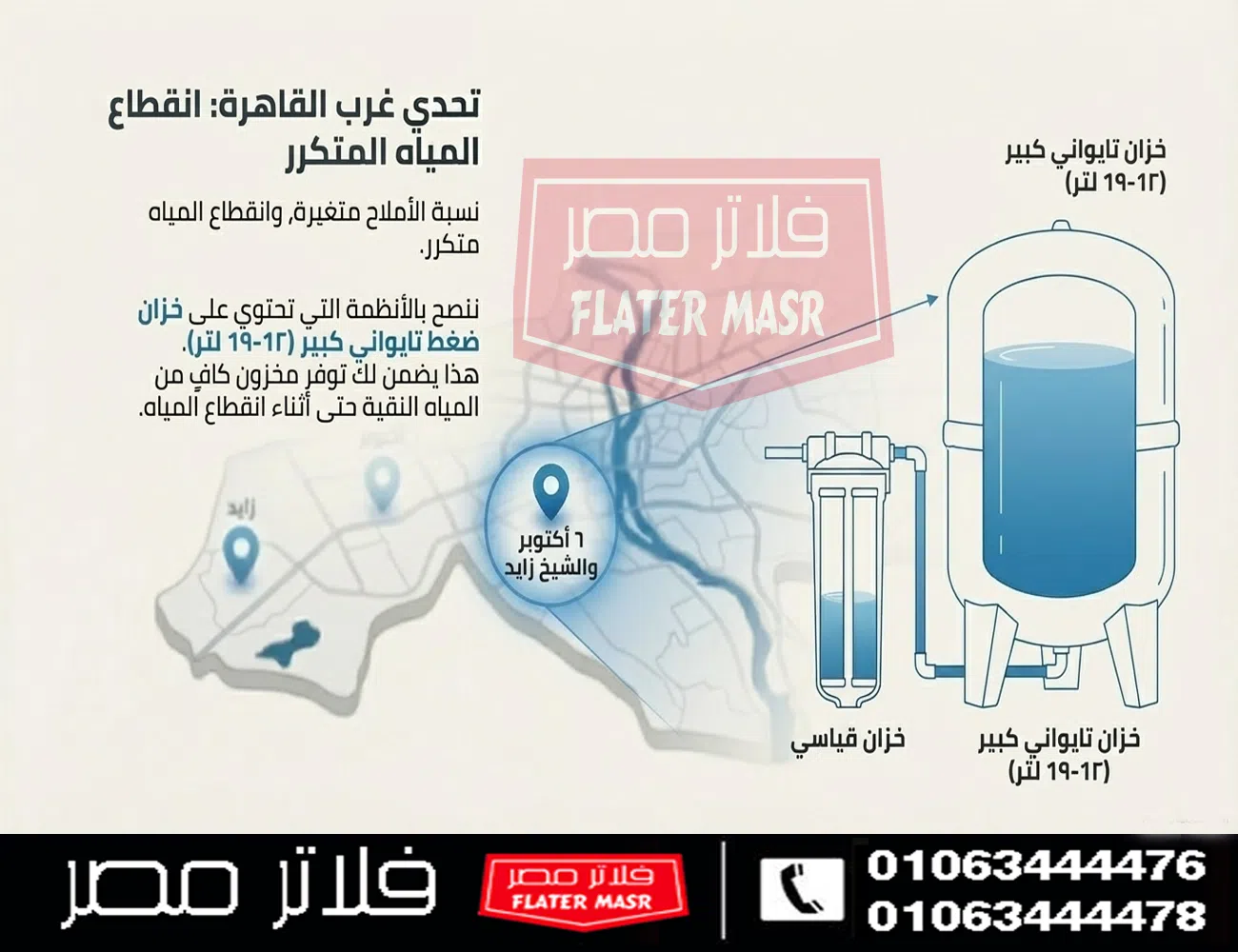 شركات فلاتر المياه في اكتوبر والشيخ زايد