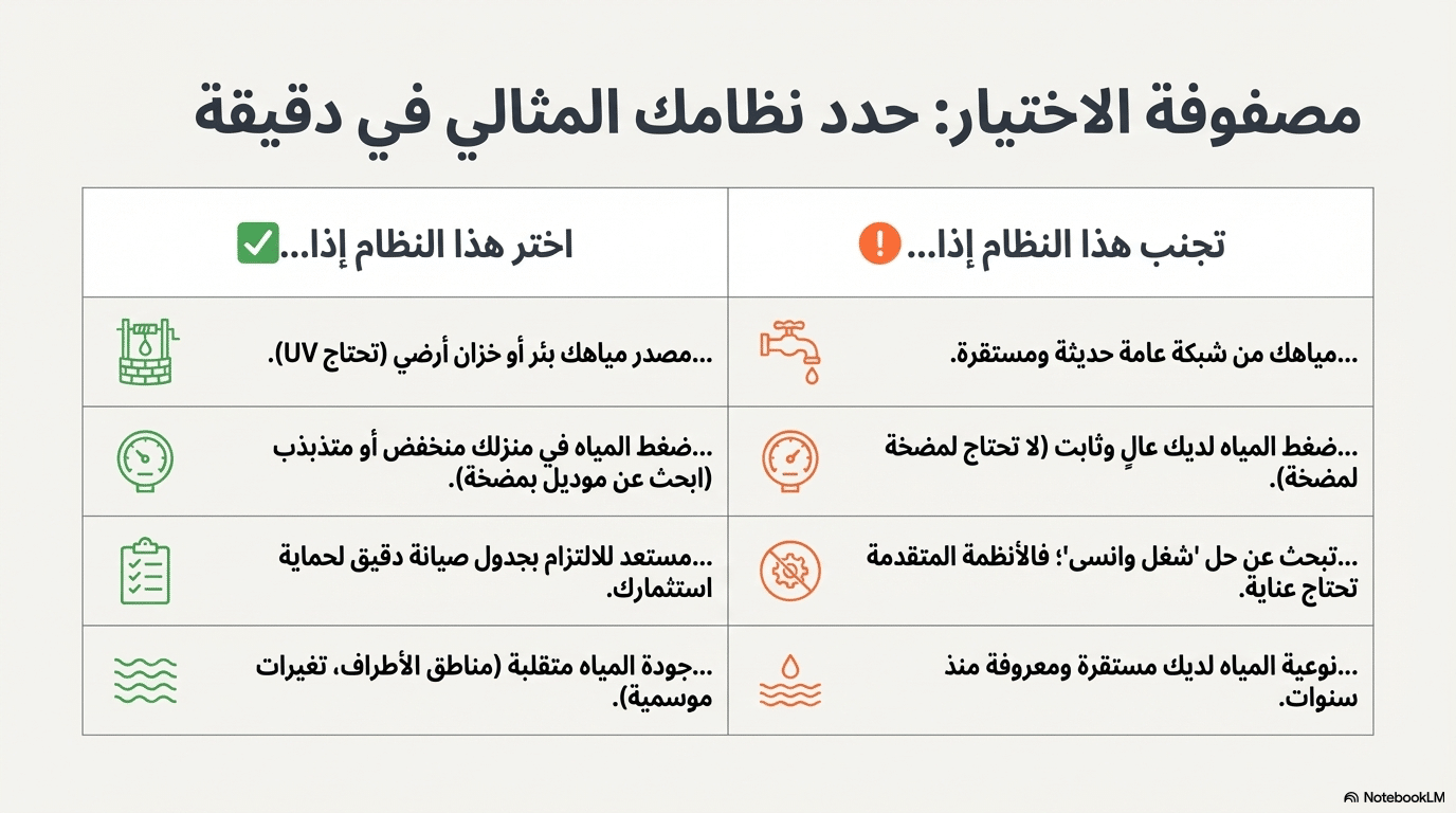 مصفوفة الاختيار الواقعية
