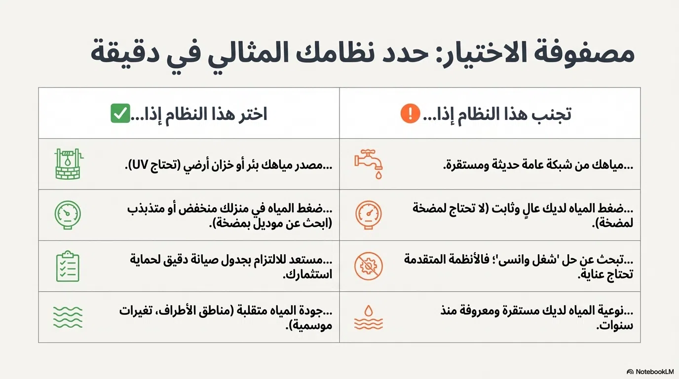 مصفوفة الاختيار الواقعية