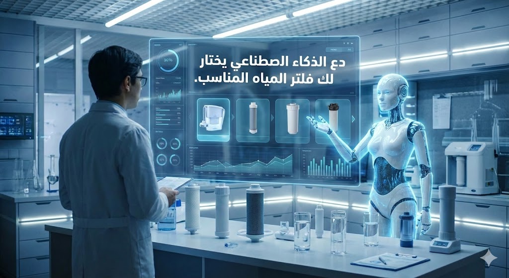 دع الذكاء الإصطناعي يختار لك فلتر المياه المناسب
