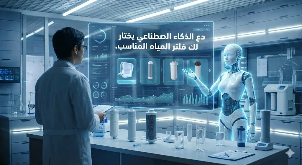 دع الذكاء الإصطناعي يختار لك فلتر المياه المناسب
